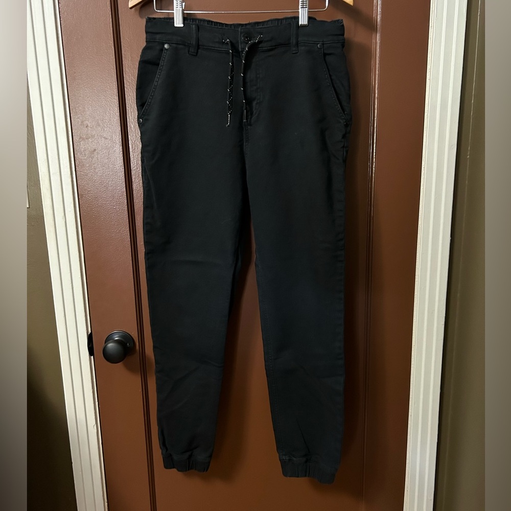 dip black joggers; size M